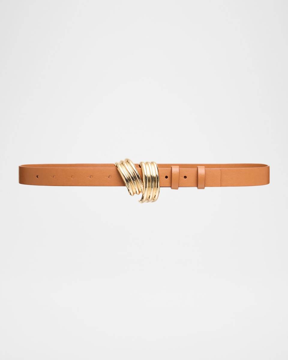 Edythe Swirl Leather Belt